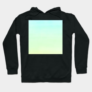 Pastel Blue Green Yellow gradient ombre watercolor Hoodie